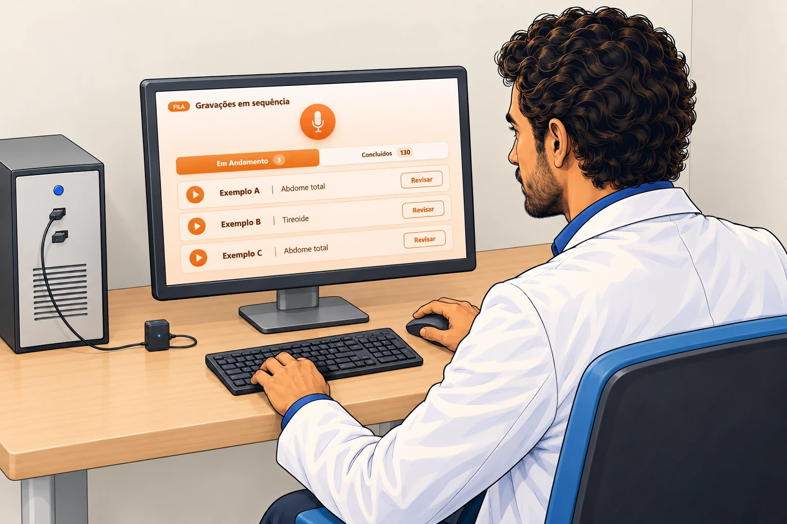Überprüfen Sie jede Transkription